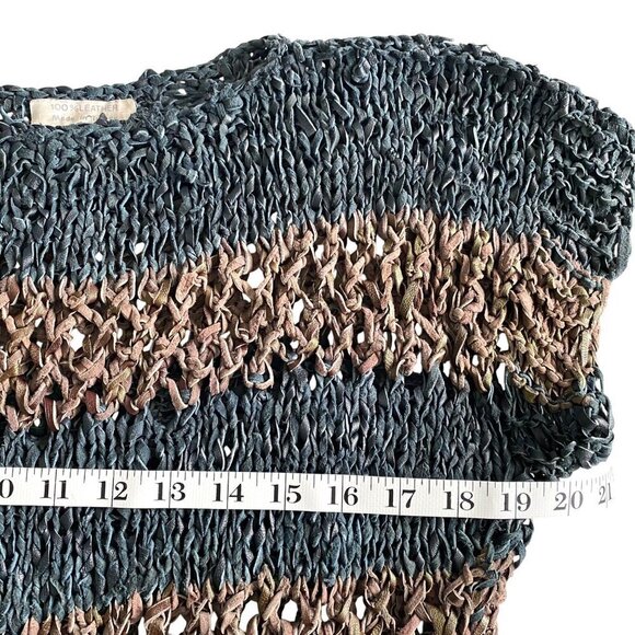 IMZ 100% Leather Sweater Made in Turkey Sz M-L Designer Luxury Modern City - Picture 5 of 6